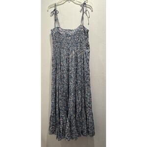 Floral Blue Women's Dress